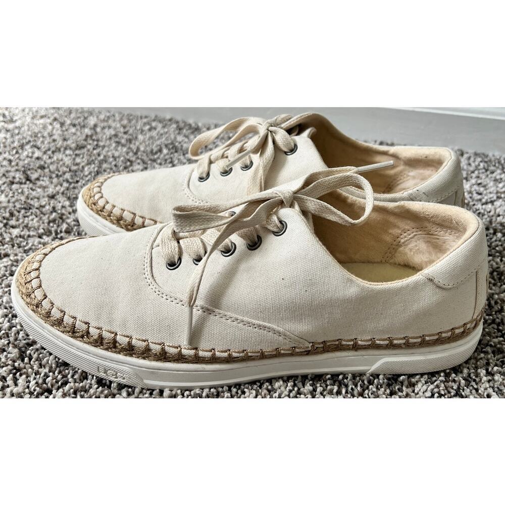 UGG Australia eyan 11 white wall canvas sneakers women's size 8.5 - Picture 2 of 7